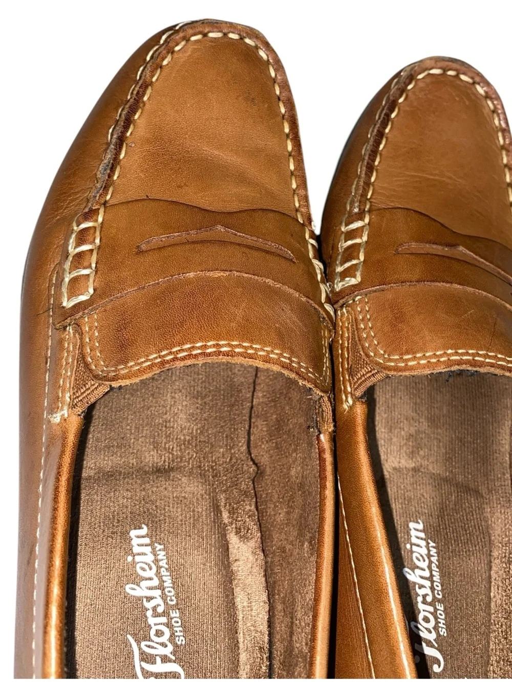 Florsheim Jasper Driver Jr. Saddle Tan Boys Size 4.5 Penny Loafer Leather